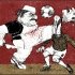 “Foul táctico del Carnicero”  Tinta y digital, 2010.