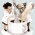 “Café científico III”  Ilustración de tapa. Capital Intelectual, 2010.